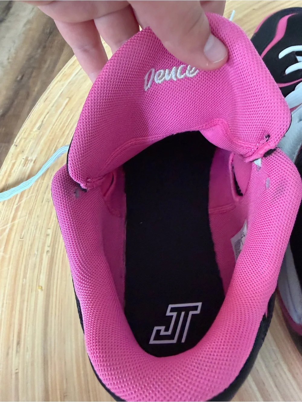 Men’s Jordans- Jayson Tatum - Black and Pink Sneakers